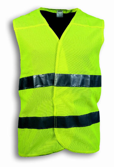 Gilet SEBA FLUO arancio alta visibilità chiusura con velcro